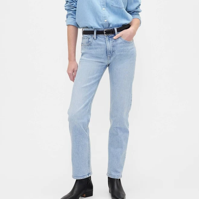 bottom Gap Women's High Rise '90s Straight Jeans Gap Factory $31.99