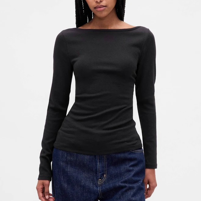 boat neck top Gap Women's Modern Boatneck T-Shirt Gap $31