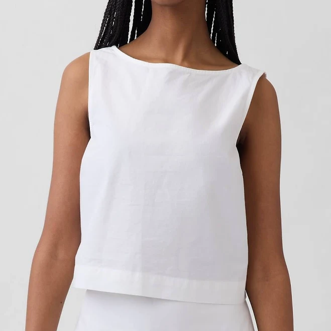 top Gap Women's Poplin Boatneck Tank Top Gap $47