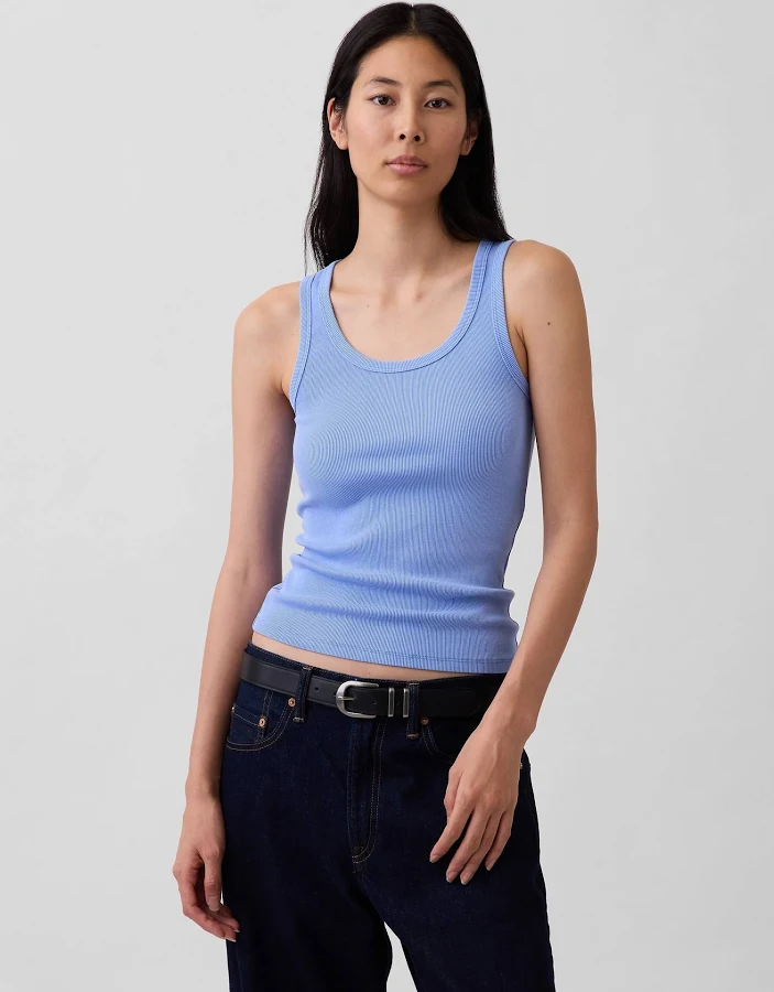top Gap Women's Rib Scoop Tank Top Gap $19