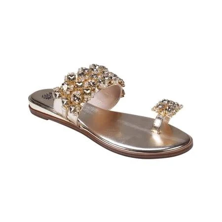 shoes Gc Shoes Women's Nadin Rhinestone Flat Sandals Walmart - Willmart LLC $30.6