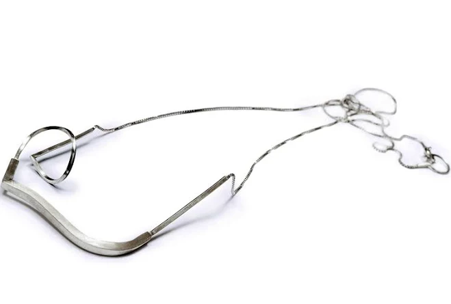 accessory Geometric Silver Pendant Necklace Etsy - VikaMayzelJewelry $354.32