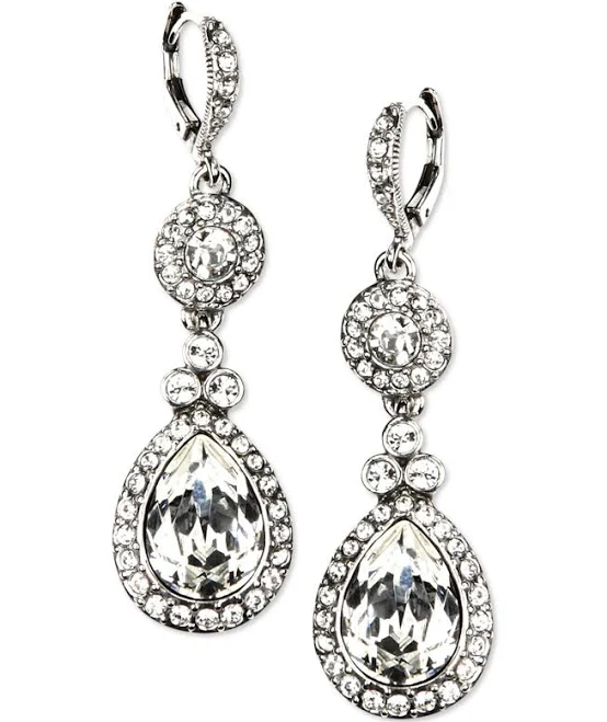 accessory Givenchy Women's Crystal Double Drop Earrings Macy's $43.5