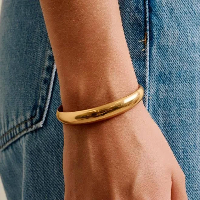 accessory Gold Bold Cuff Bracelet Etsy - Asterodea $52.31