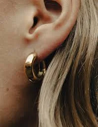 accessory Gold Medium Bold Hoop Earrings Etsy $36.18