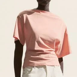 top H&M Ladies Boat-Neck Cotton Top H&M $12.99