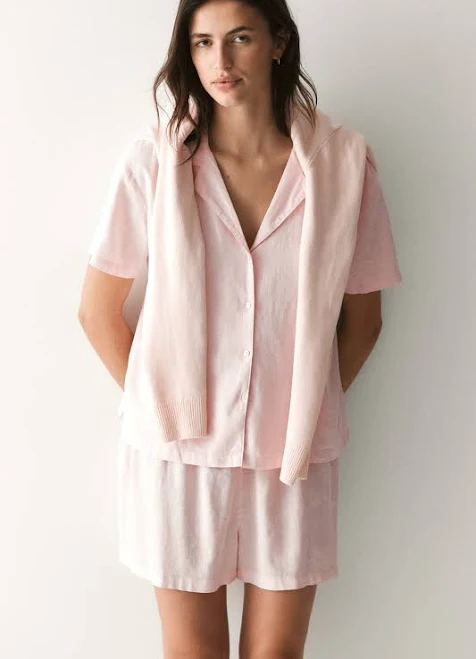 two piece set H&M Ladies Linen-Blend Pajamas H&M $44.99