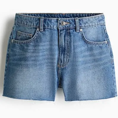 shorts H&M Ladies Raw-Edge Denim Shorts H&M $24.99