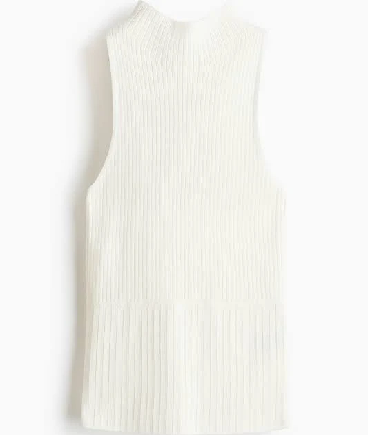 top H&M Ladies Rib-Knit Turtleneck Top H&M $14.99