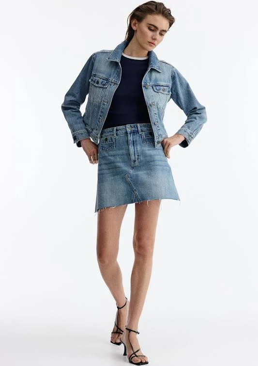 skirt H&M Light denim blue A-line denim skirt H&M $44.99