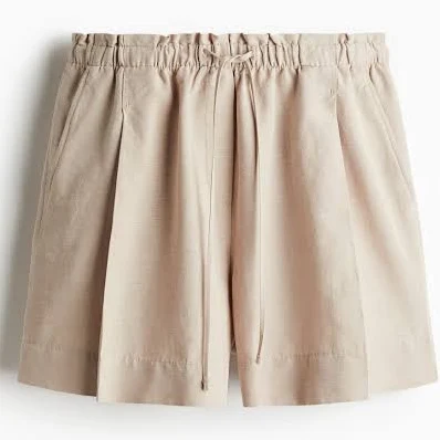 shorts H&M Linen-Blend Pull-On Shorts H&M $24.99