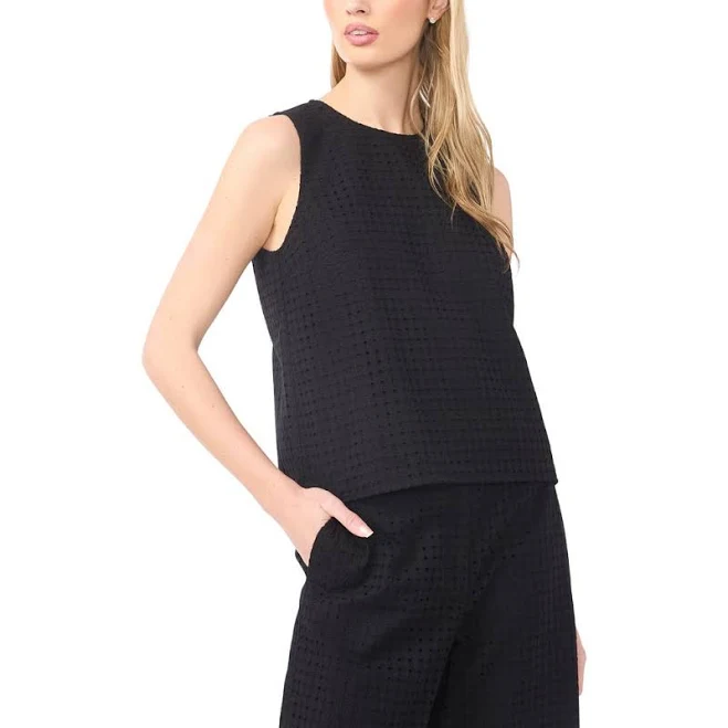top Halogen Women's Eyelet Embroidery Shell Nordstrom $79