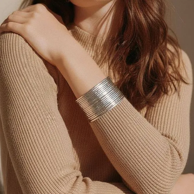 accessory Hammered Silver Cuff Bracelet Etsy - Seller $26