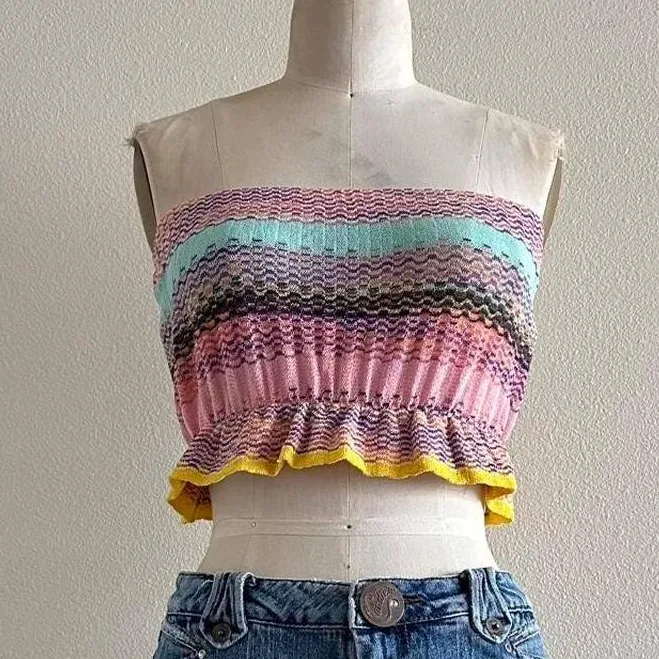 top Handmade Knit Tube Crop Top Etsy - Seller $32