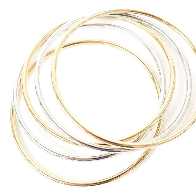 accessory Harmony Stack Bangles Pieces And Peaches $38.95