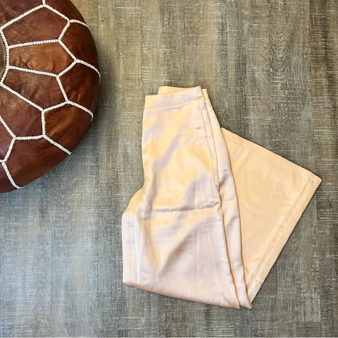 pants High-Rise Wide-Leg Satin Pants Poshmark $15
