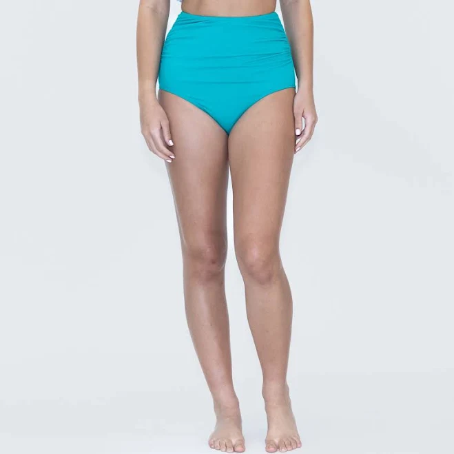 bottom High Waisted Side Shirred Bikini Bottoms Senita Athletics $5