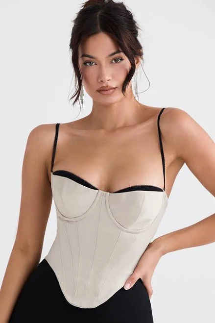 top House Of Cb Luette Satin Corset House of CB $135