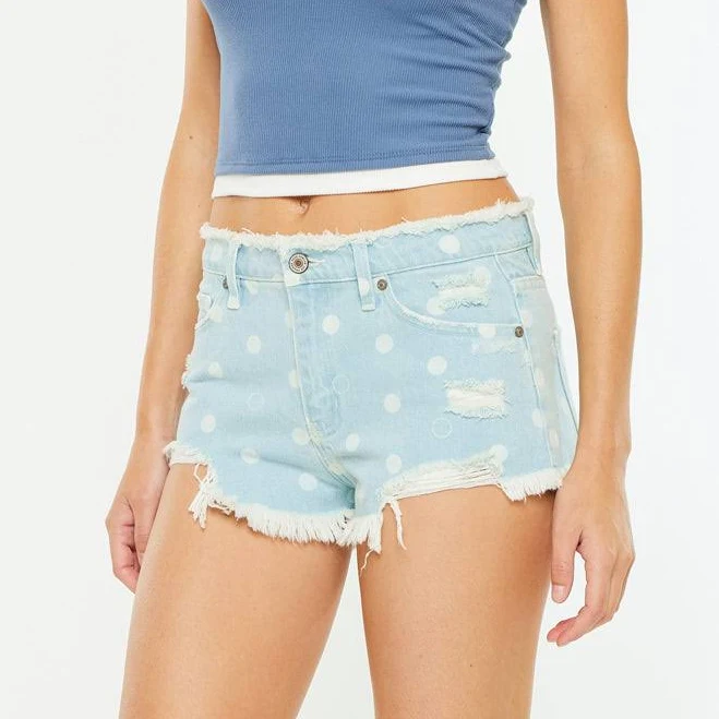 shorts Ida Mid Rise Polka Dot Shorts Official Kancan USA $56.95