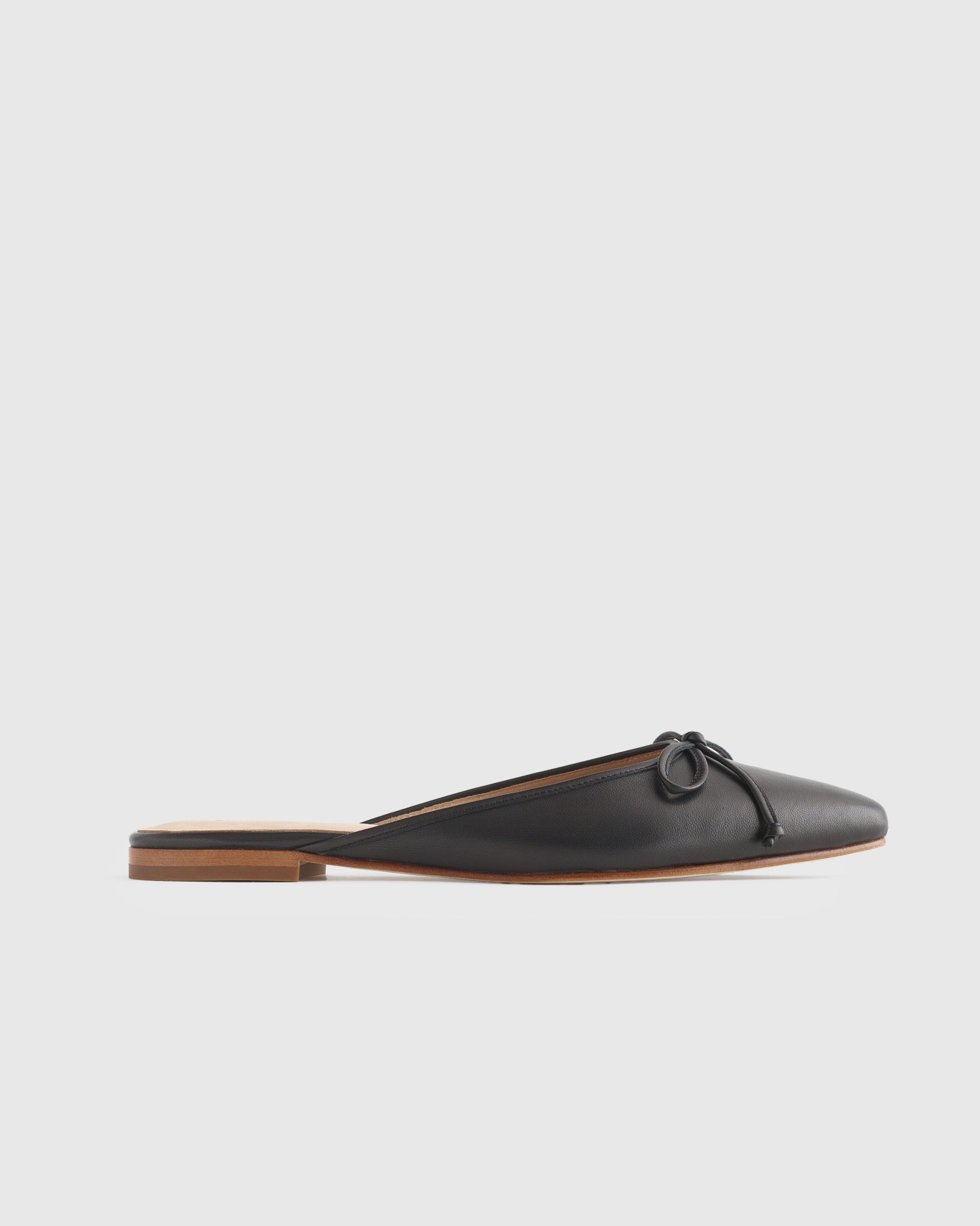 shoes Italian Leather Pointed Mule Quince $59.9