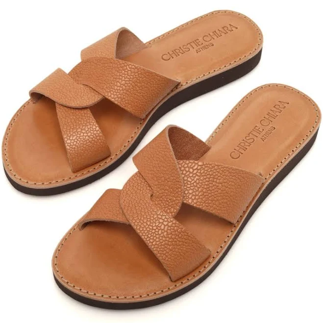 shoes Italian Leather Slides Etsy - ChristieChiaraSandal $93.17