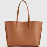 bag Italian Leather Triple Compartment Shopper Tote Quince $150