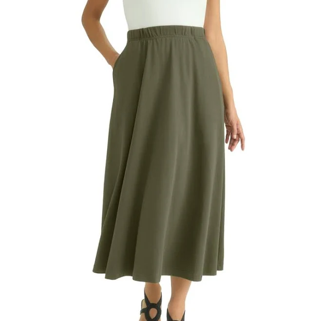 skirt Jessica London Women's Soft Ease Midi Skirt Nordstrom $42.49