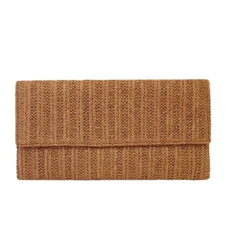 bag JNB Fabianny Women's Natural Straw Flat Clutch Walmart - Fabianny $29.95