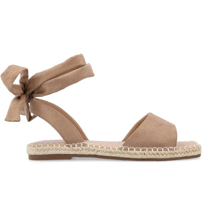shoes Journee Collection Women's Emelie Espadrille Flat Sandals Walmart - KNS International $37
