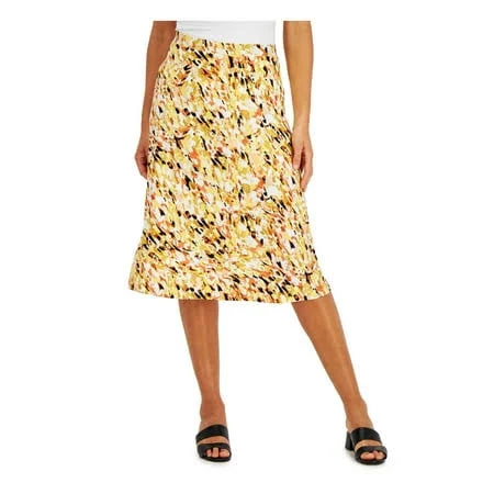 skirt Kasper Women's A-Line Print Midi Skirt Walmart - Buy Outlet $37.95