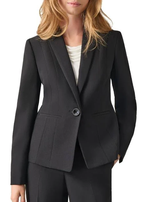 outerwear Kasper Women's Stretch Crepe One-Button Blazer Nordstrom $66.33