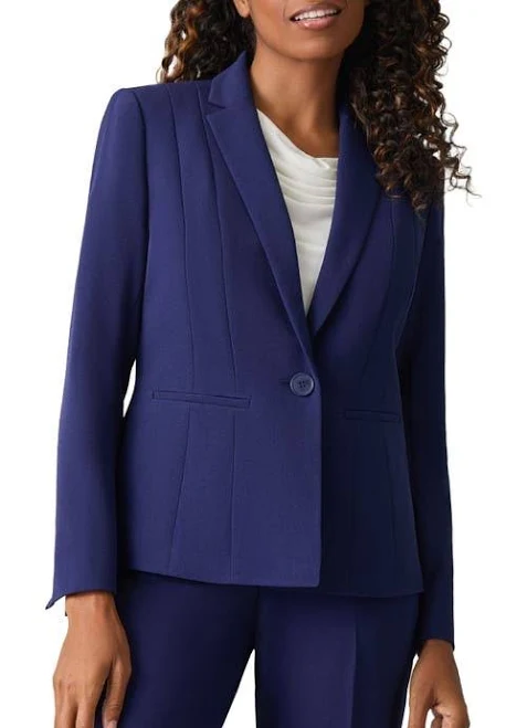 outerwear Kasper Women's Stretch Crepe One-Button Blazer Nordstrom $99