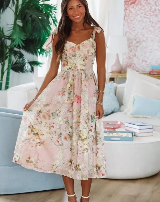 dress Keep The Flowers Midi Dress Hazel & Olive $84