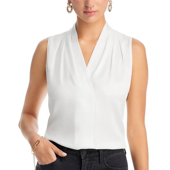 top Kobi Halperin Women's 'Mila' Sleeveless Stretch Silk Blouse Bloomingdale's $198.4