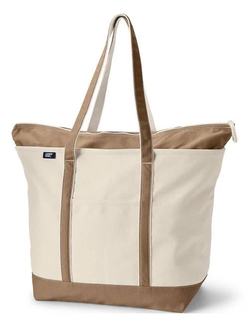bag Lands' End Large 5 Pocket Zip Top Canvas Tote Bag Nordstrom $47.96