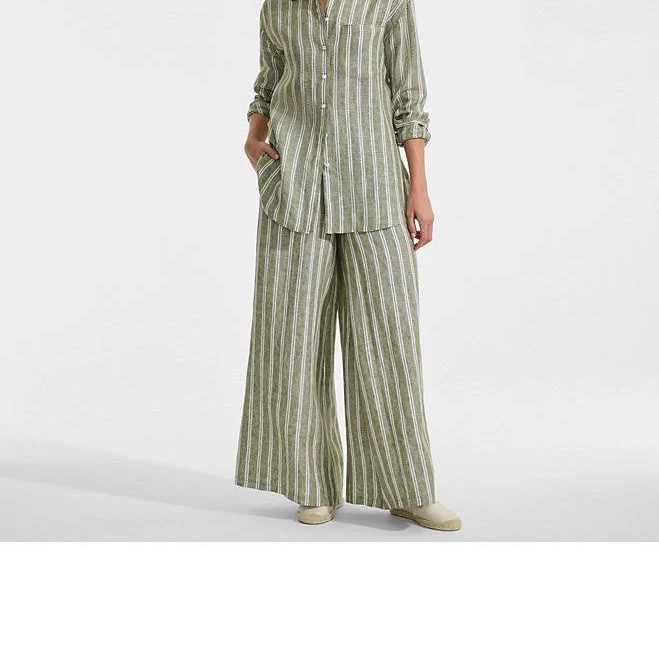pants Lands' End Women's Linen High Rise Palazzo Pants Lands' End $62.97
