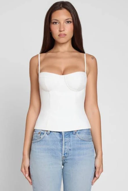 top LEAU Bali Bustier Corset Top Nordstrom $110