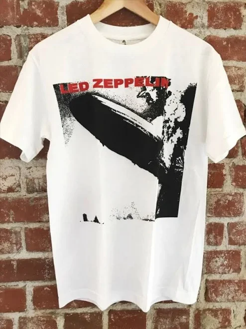 top LED Zeppelin Vintage Rock Band Tee Etsy - Seller $28.99