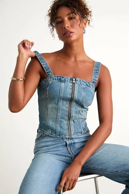 top Levi's Sculpted Bustier Women's Lulus $69.5