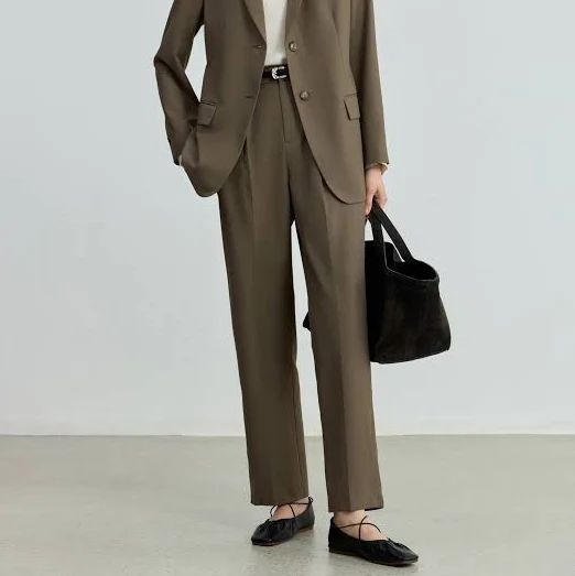 pants Lily Wool-Blend Tailored Trousers lilystudio.com $79.8