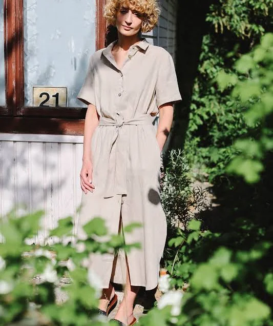 dress Linen Tie Belt Shirt Dress Etsy - OffOn $173.7