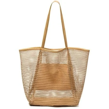 bag Livhil Women's Foldable Waterproof Beach Mesh Tote Bag Walmart - YRS Your Ready Shop $11.69