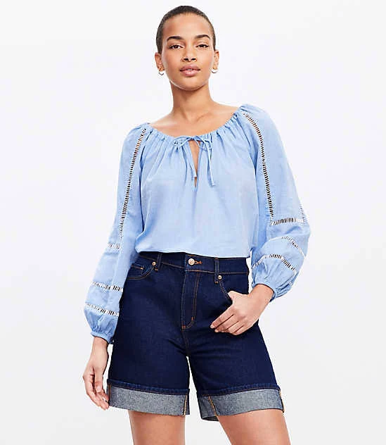 shorts Loft Women's A-Line High Rise Denim Shorts LOFT $14.82