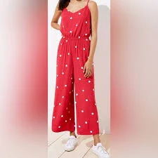 jumpsuit Loft Women's Petite Polka Dot Wide Leg Crop Jumpsuit eBay $29