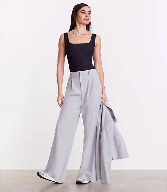 top Loft Women's Versa Ribbed Square Neck Bodysuit LOFT $29.97