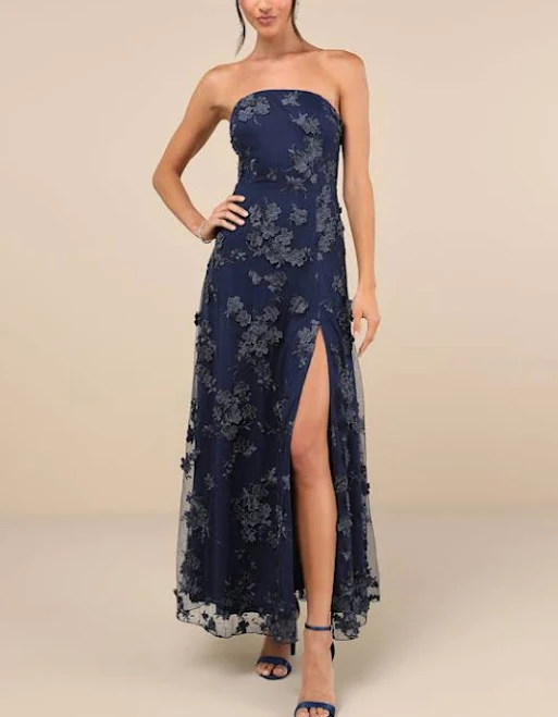 dress Lulus 3D Floral Embroidered Maxi Dress Lulus $128