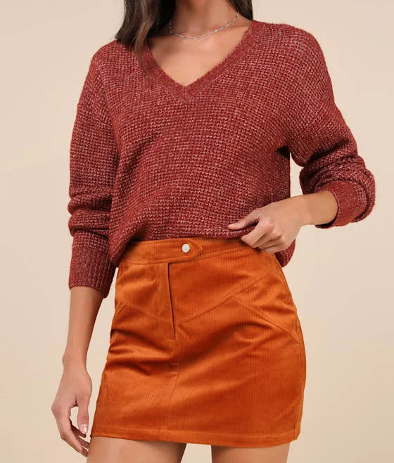 skirt Lulus High-Rise Corduroy Mini Skirt Lulus $49