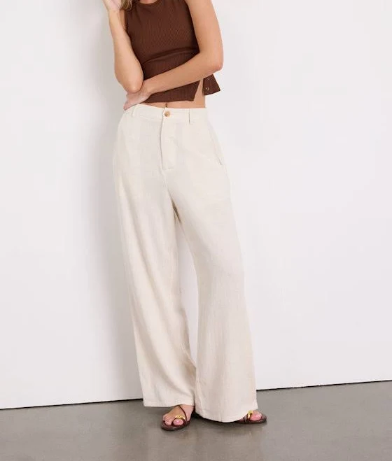 pants Lulus High-Rise Wide-Leg Linen Pants Lulus $55