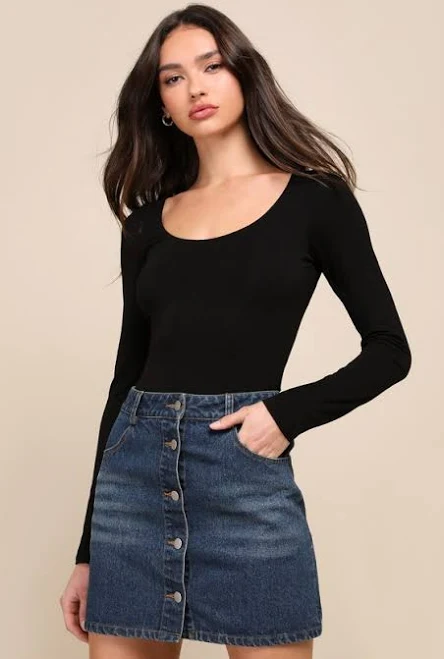 top Lulus Long Sleeve Bodysuit Lulus $29