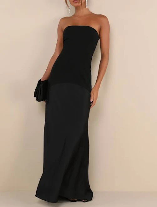 crochet dress Lulus Strapless A-Line Maxi Dress Lulus $99